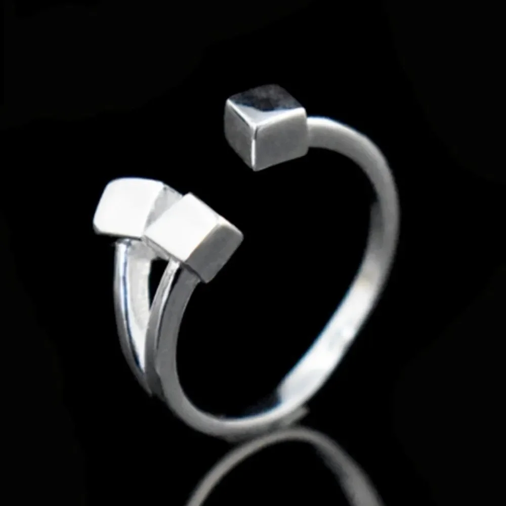 Square Geometry Ring  - Picture 2 of 4